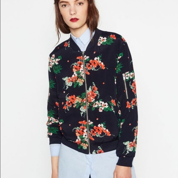 floral jacket zara
